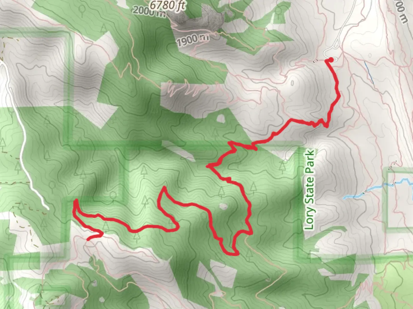 An image depicting the trail Mill Creek Link Trail and its surrounding area.