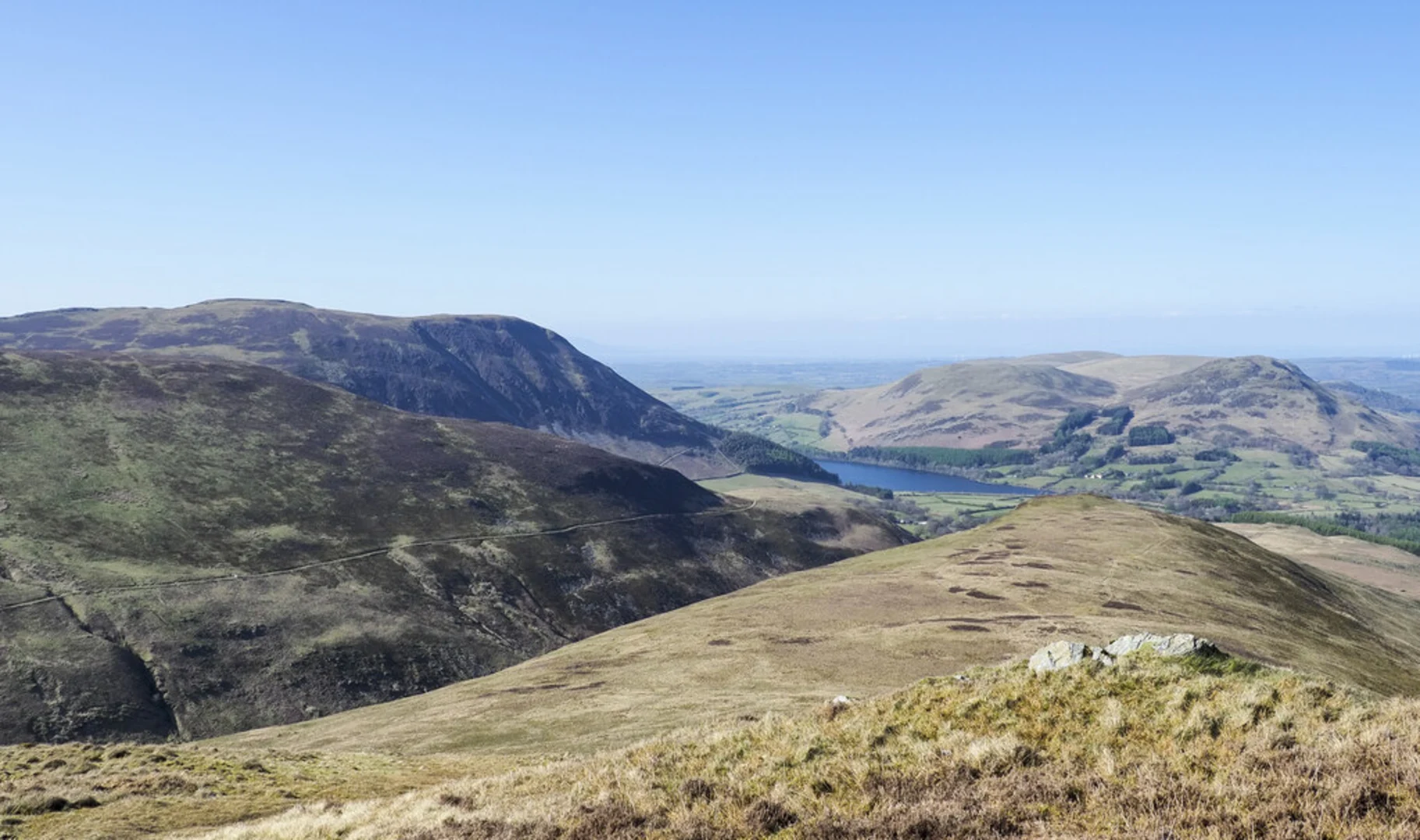 An image depicting the trail Gavel Fell, Floutern Cop and Hen Comb Walk and its surrounding area.