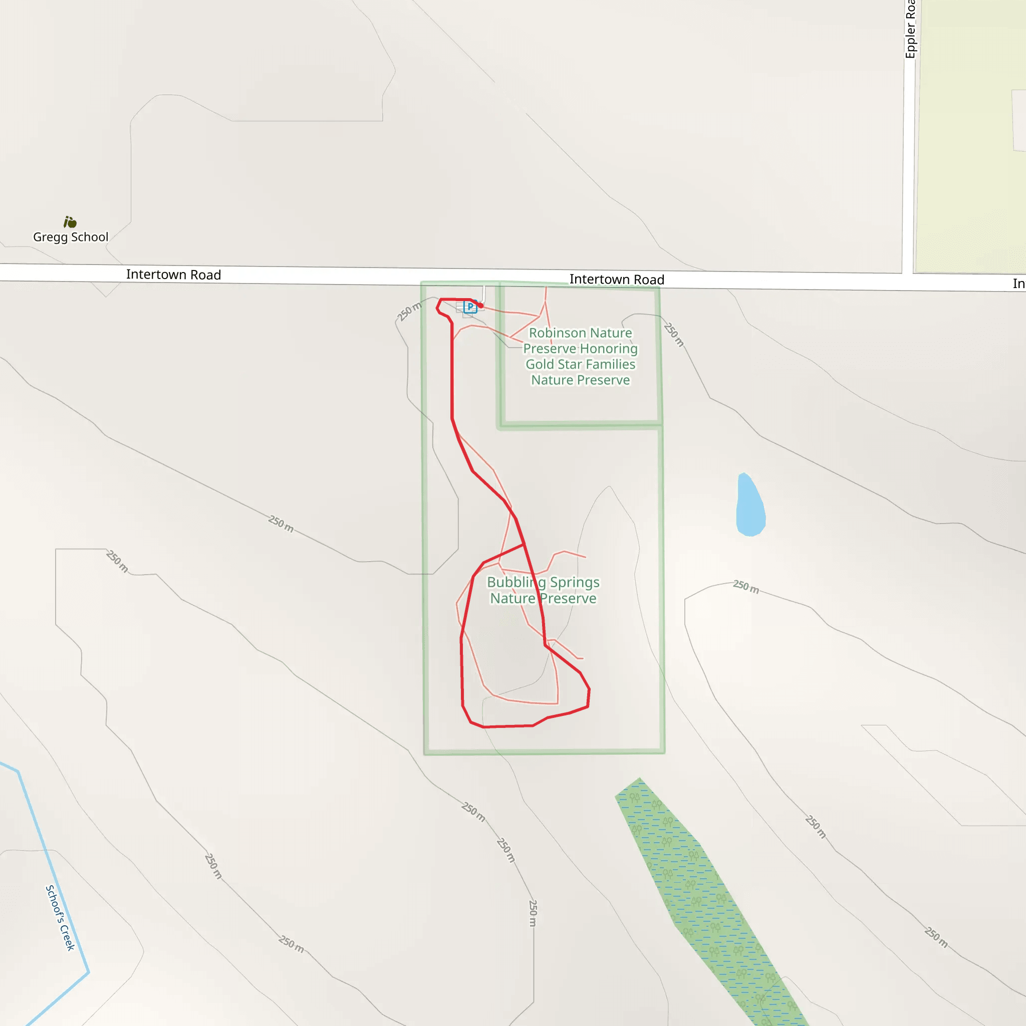 Intertown Road Loop mobile static map