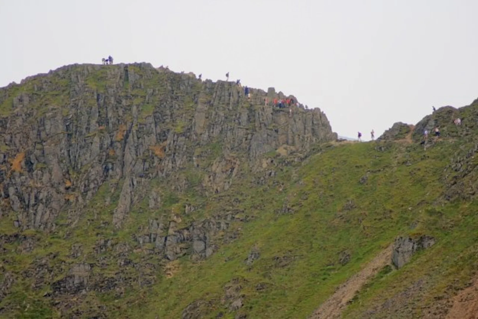 An image depicting the trail Birkhouse Moor and Catstye Cam Loop and its surrounding area.