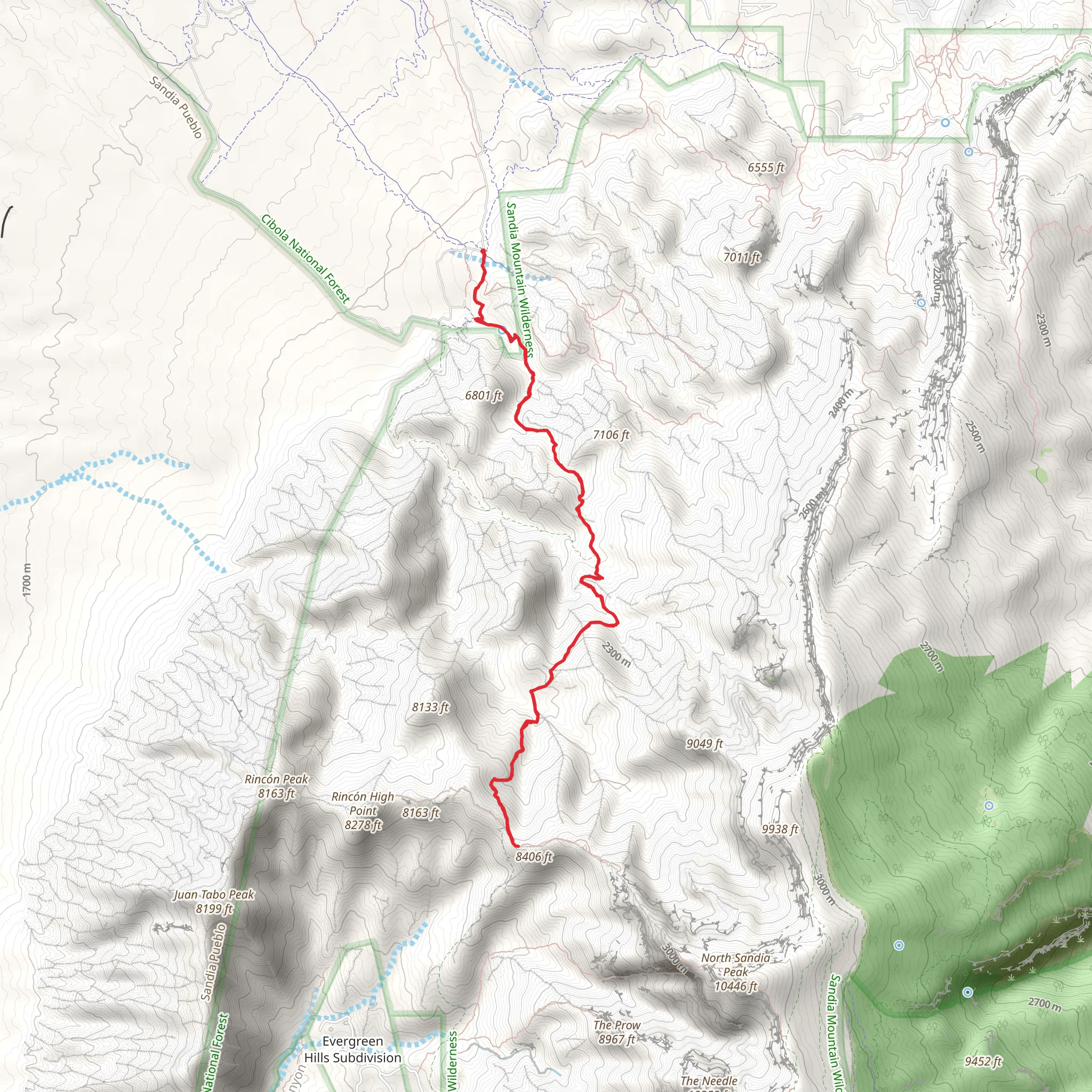 Piedra Lisa North mobile static map