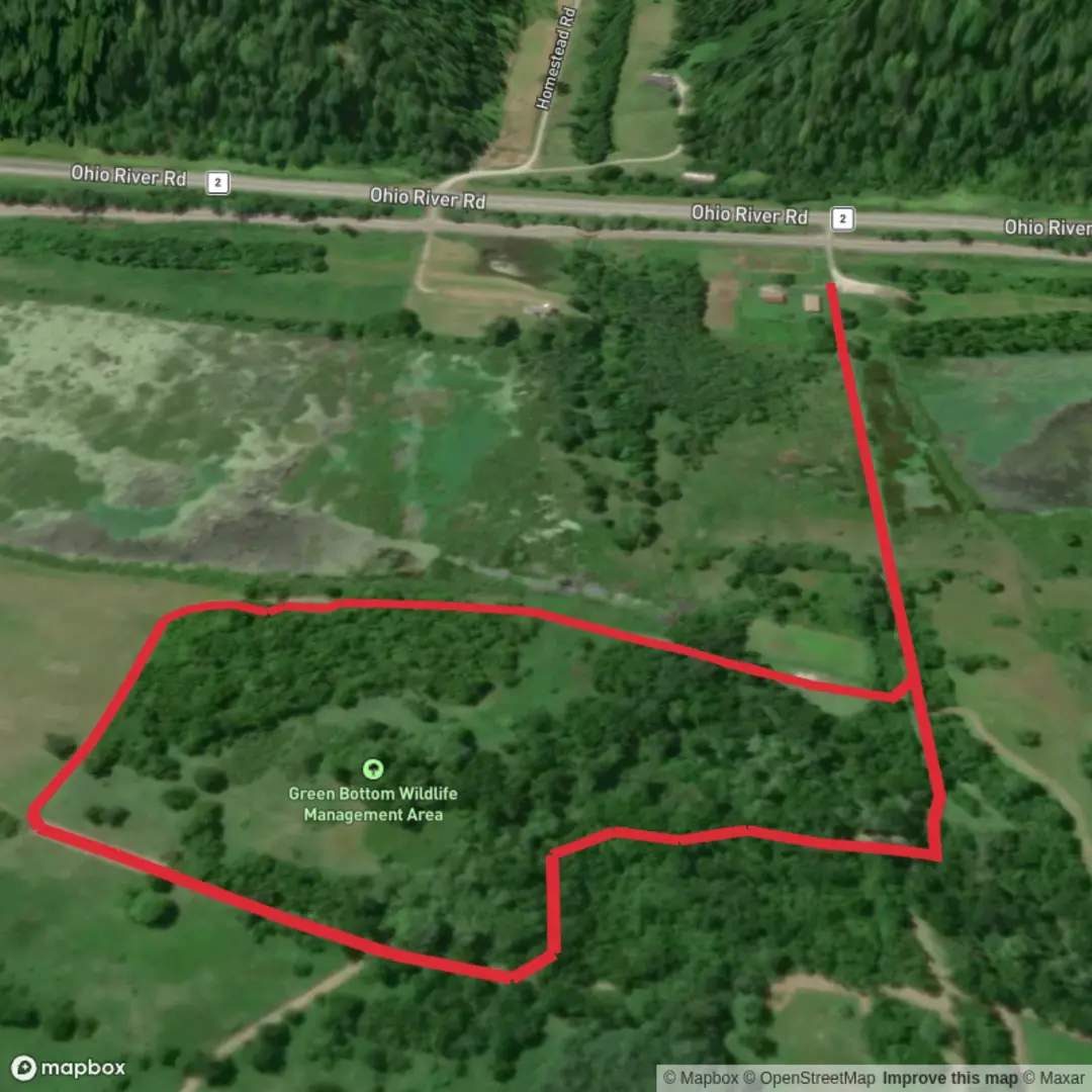 An image depicting the trail Blue Heron Trail and its surrounding area.