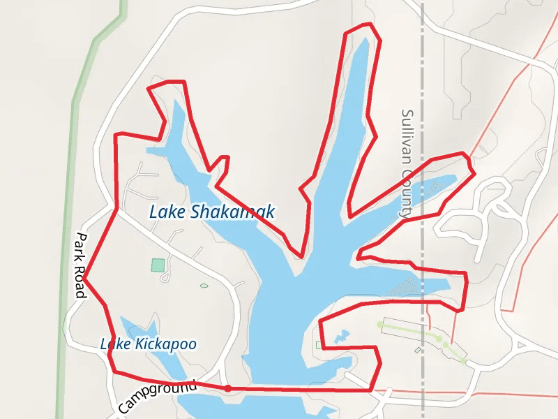 Shakamak and Kickapoo Lake Loop