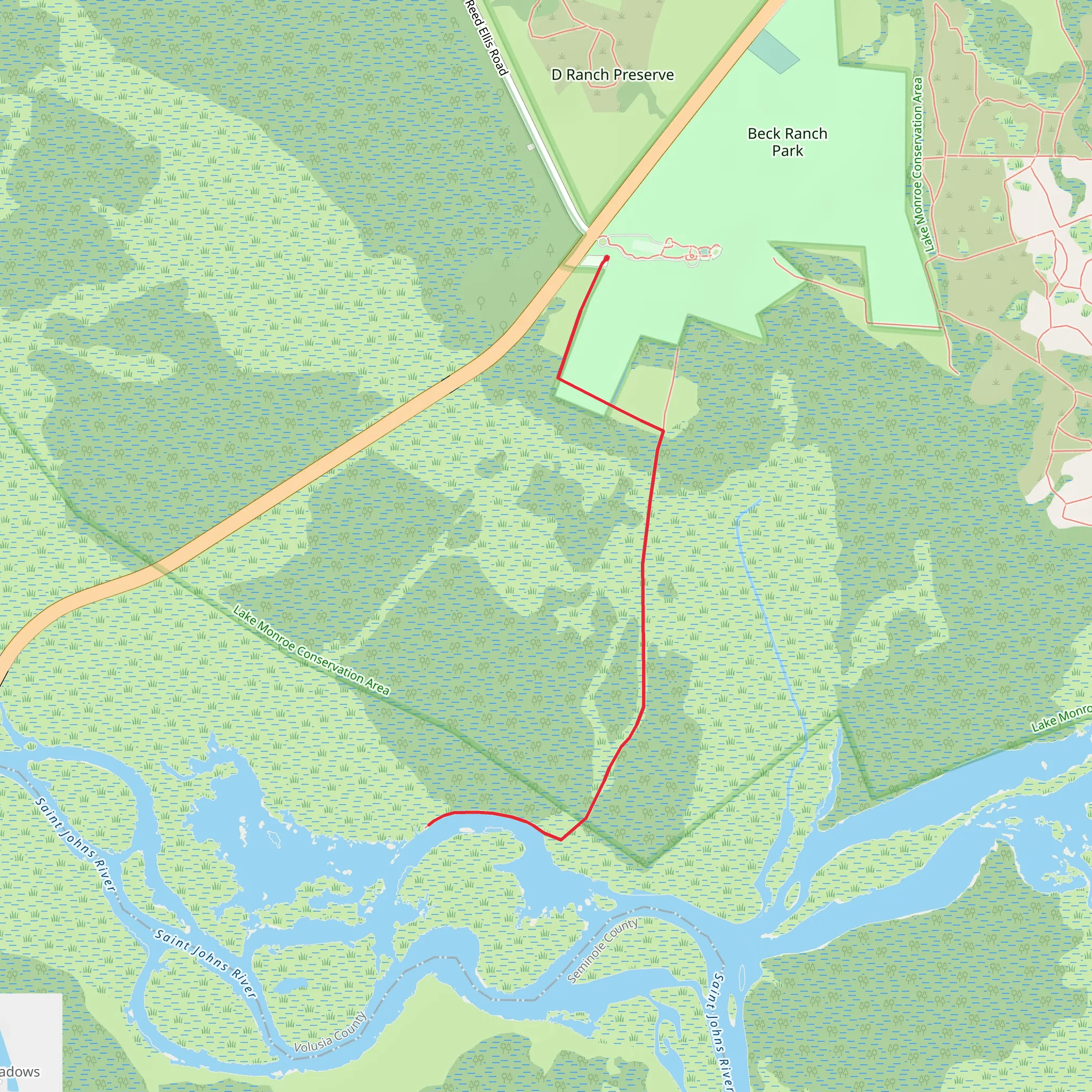 Red Trail mobile static map