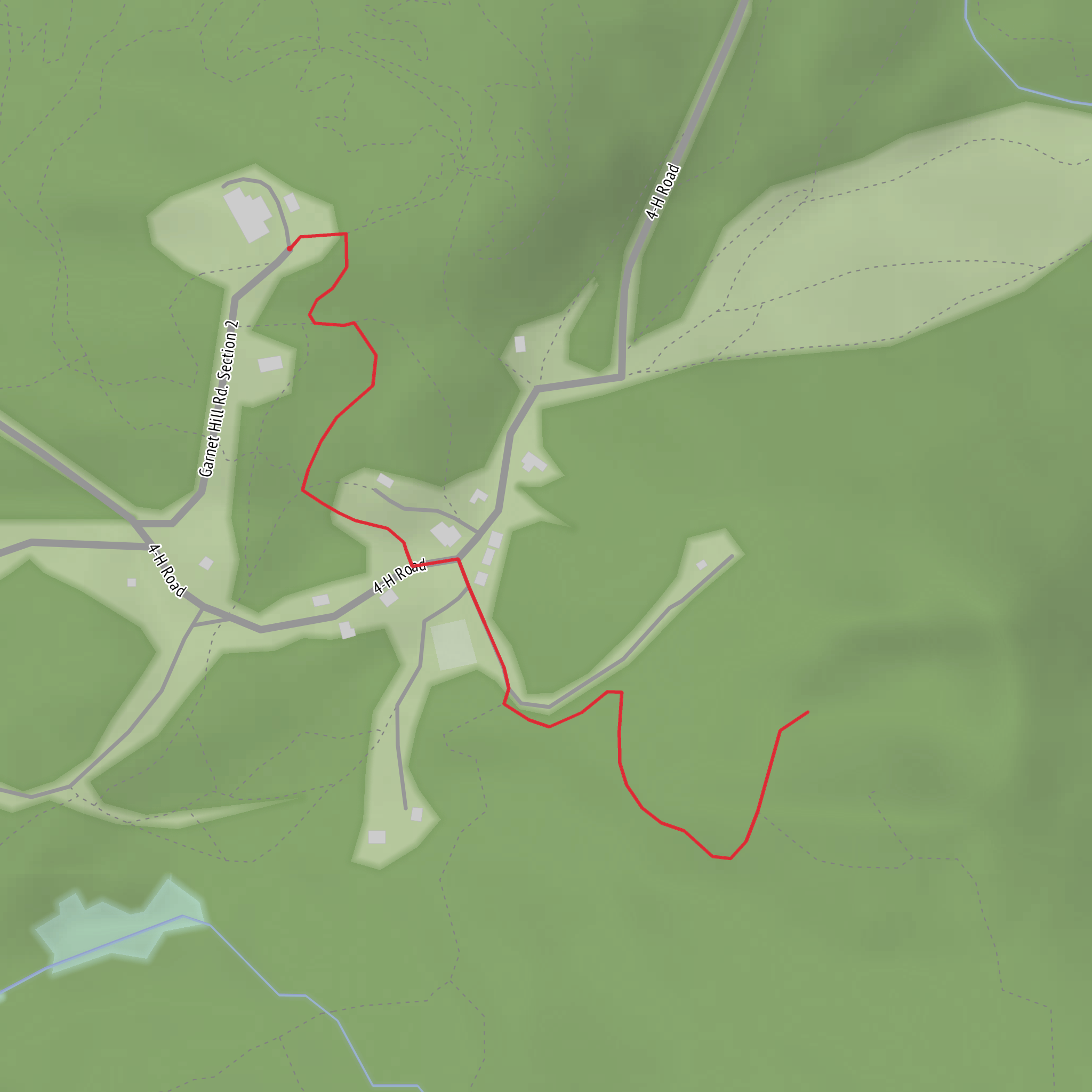 Hooper Garnet Mine mobile static map