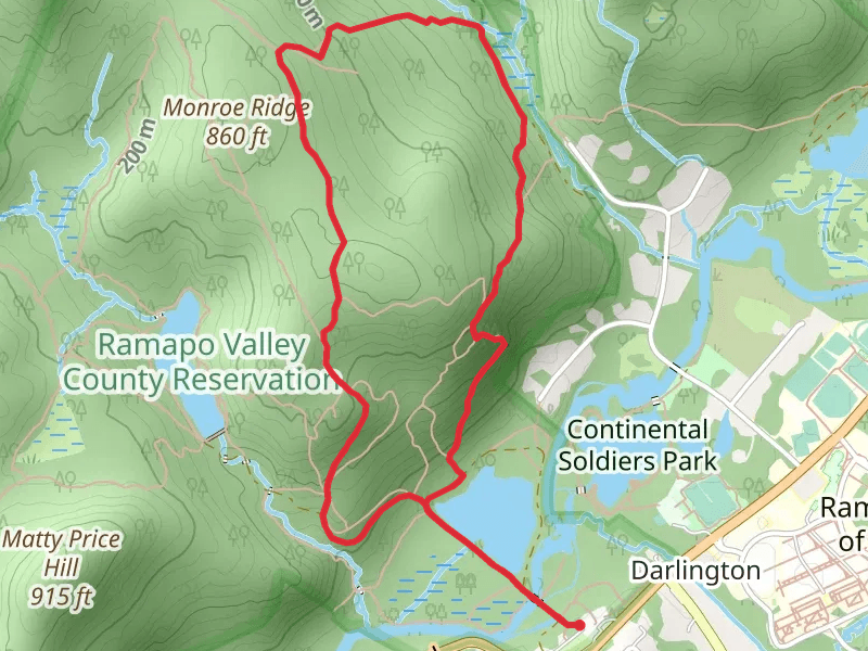 Scarlet Oak Pond, Halifax and Ridge Loop