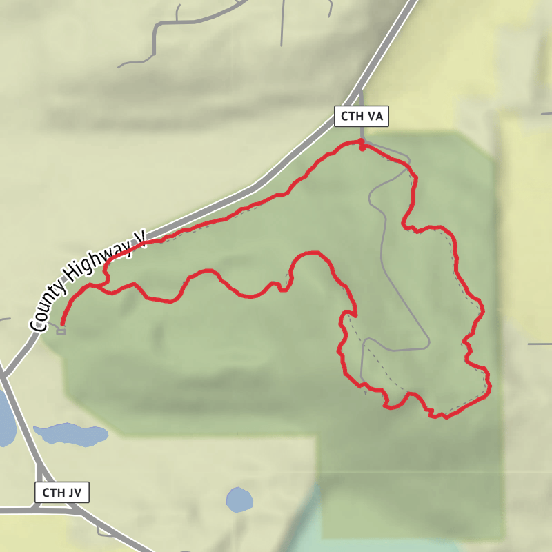 A map preview of the recording Gibraltar Rock County Park - Aug 27.