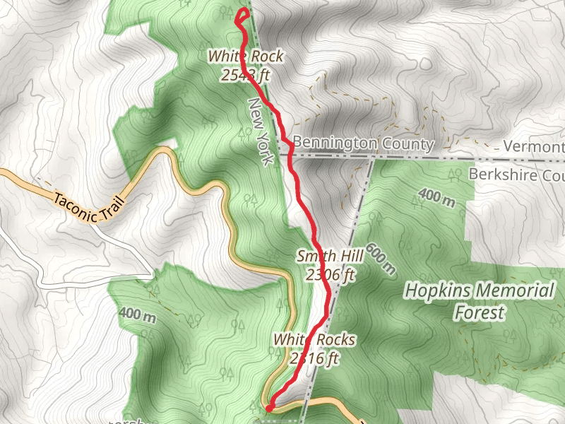 Snow Hole and White Rock Trail