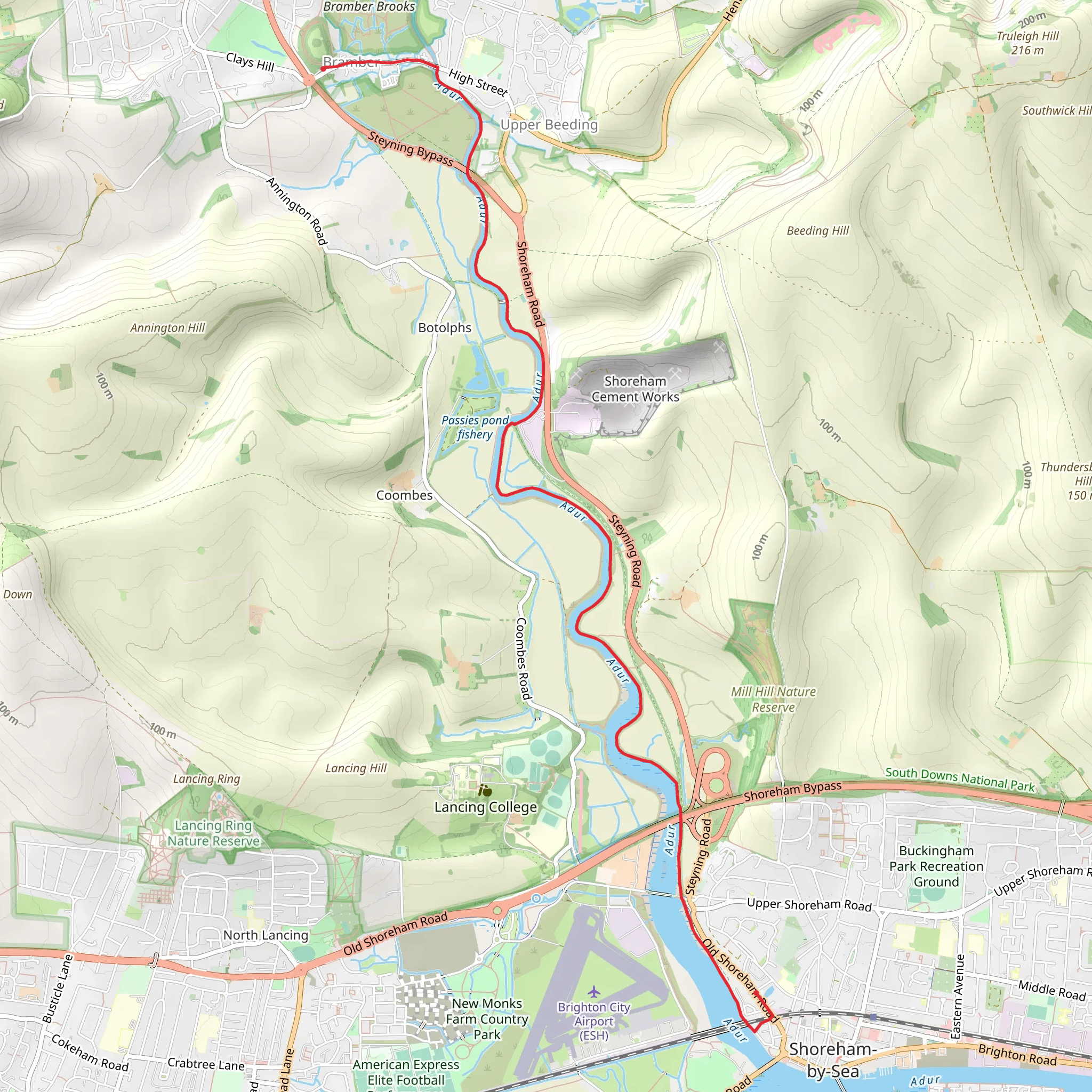 River Adur and Bramber Castle Walk | West Sussex | England