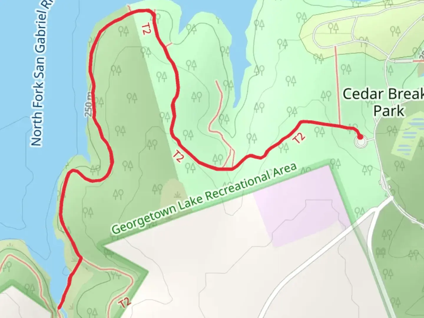 An image depicting the trail Good Water Trail and its surrounding area.