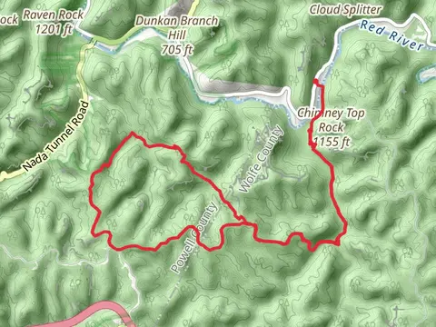 Sheltowee Trace, Gray's Arch and Rough Loop Trail