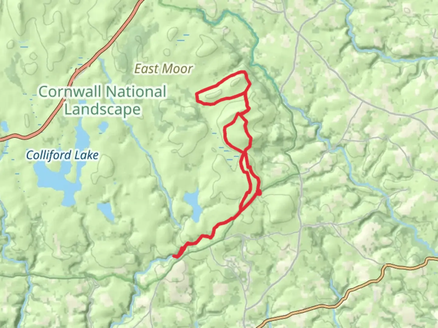 An image depicting the trail Bodmin - Day 3 and its surrounding area.