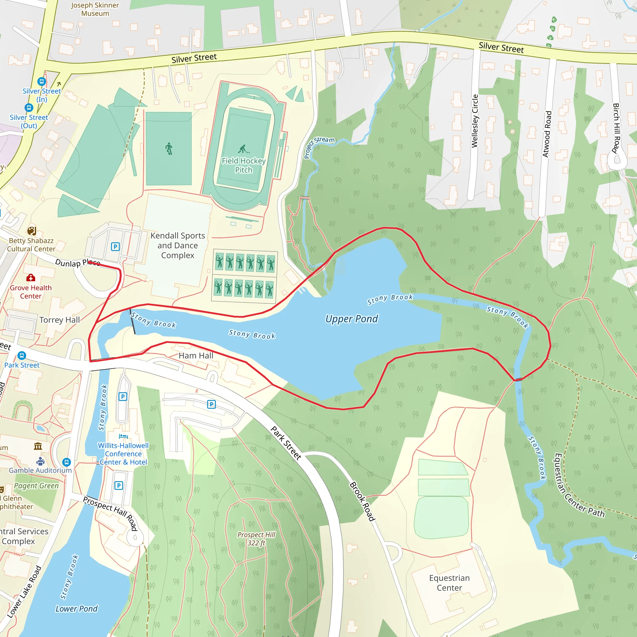 Stony Brook - Upper Lake Loop mobile static map