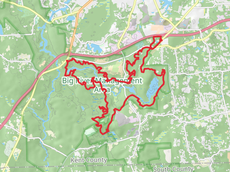 Capwell Mill Pond, Tarbox Pond and Carr's Pond Loop via Jim's Trail and Dead Shed