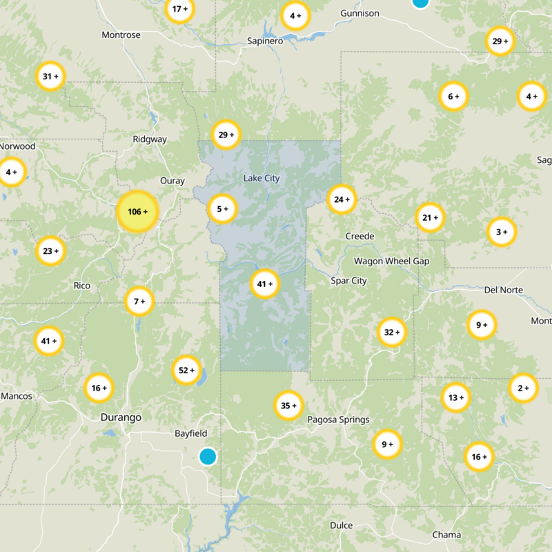 Hinsdale County Static Map