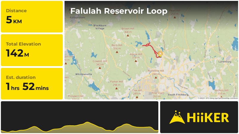 Falulah Reservoir Loop | Worcester County | Massachusetts