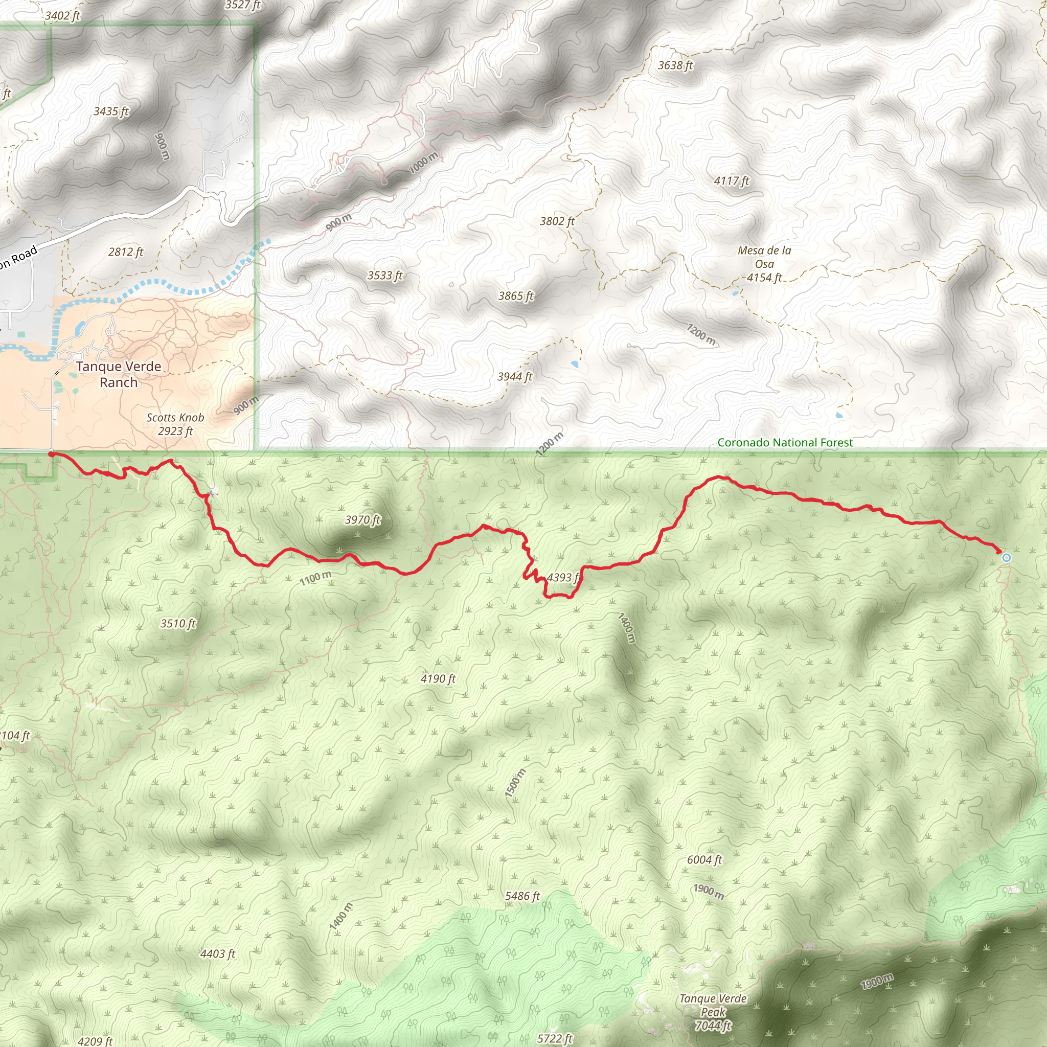 Douglas Spring Camp via Douglas Spring Trail mobile static map