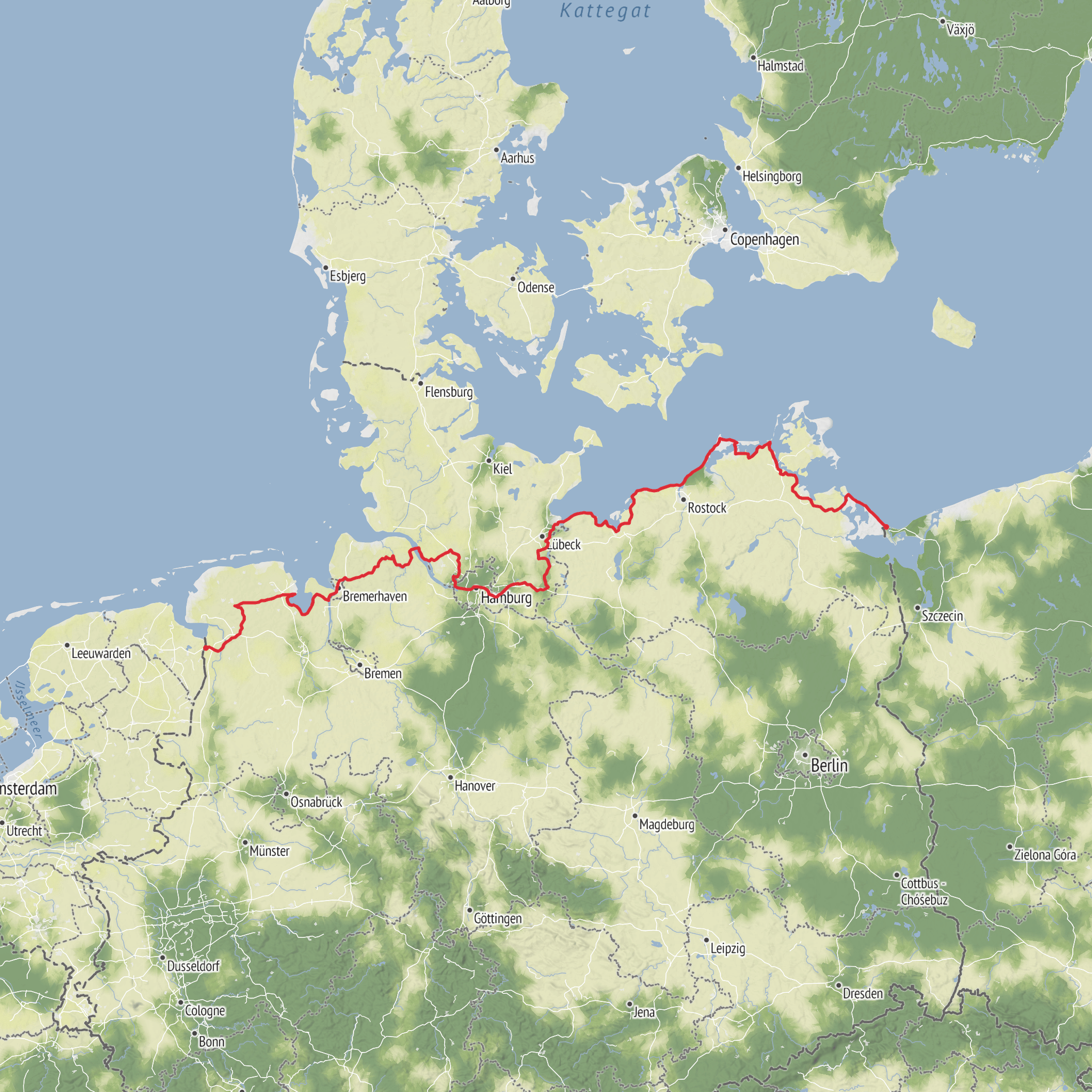 E9 Germany mobile static map