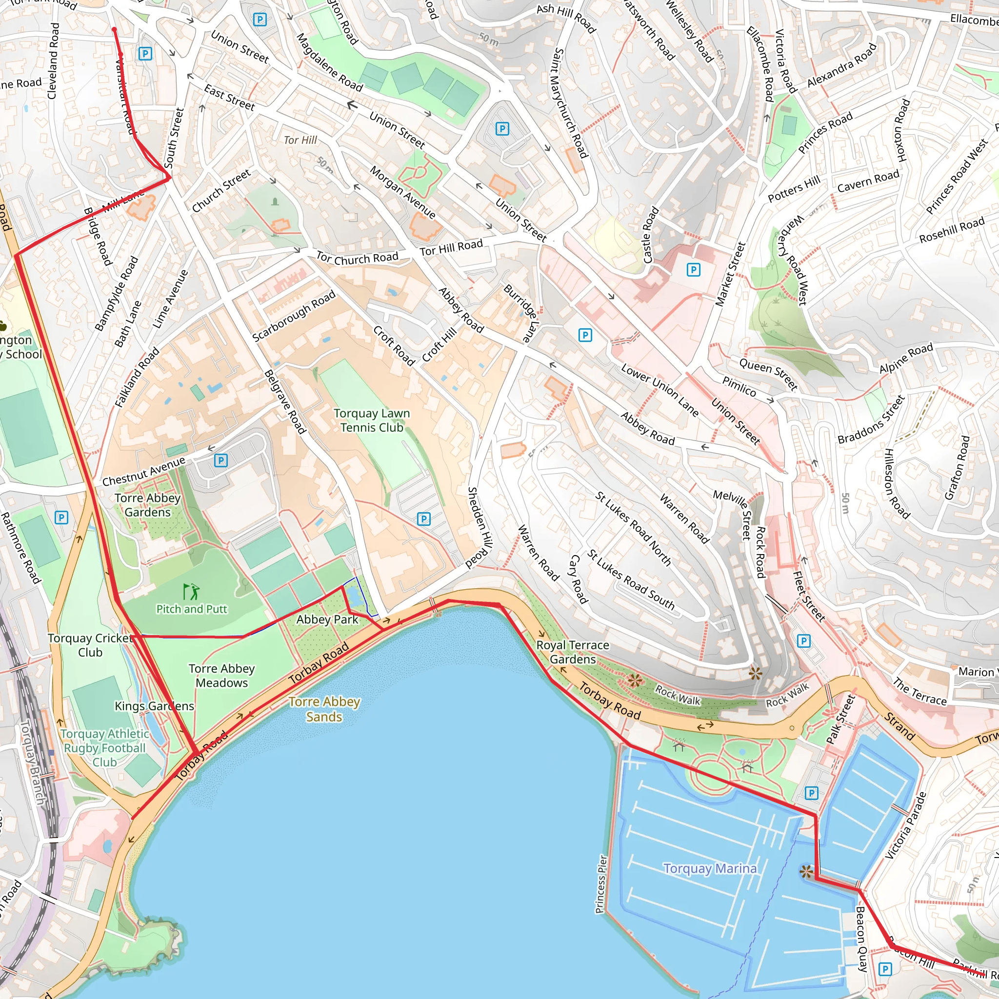 Bay Tor Park Hotel - Agatha Christie Mile Walk mobile static map