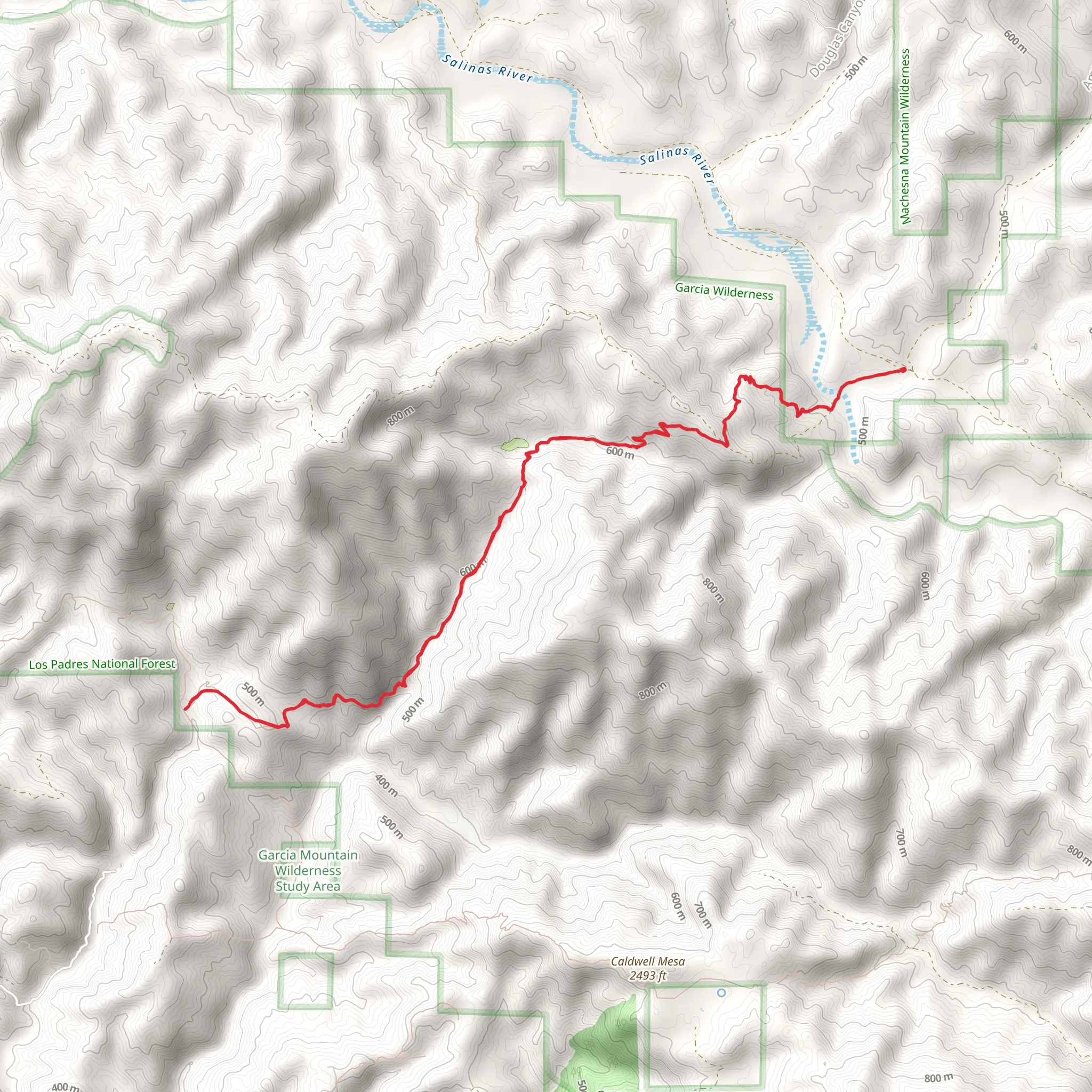 Sellers Potrero Trail mobile static map