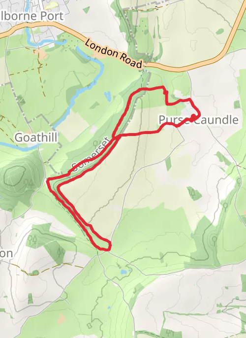 West Dorset Trail Running mobile static map