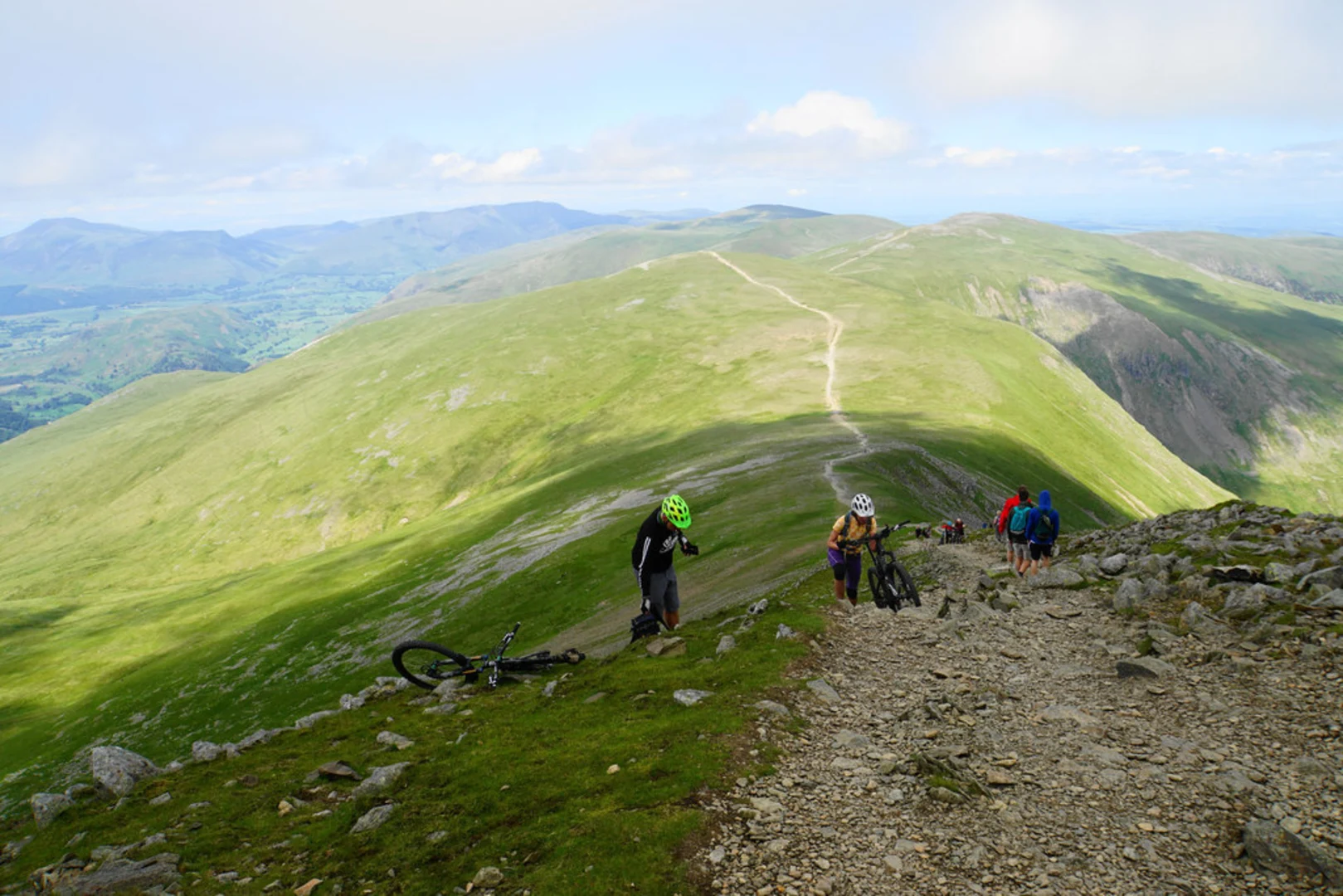 An image depicting the trail Helvellyn, Whiteside and Stybarrow Dod Loop from Glenridding and its surrounding area.