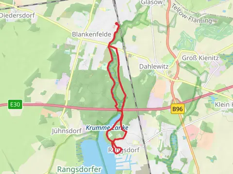 Rangsdorfer See Loop via Baruther Linie