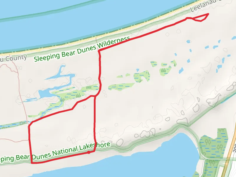 Good Harbor Bay Trail and Good Harbour Bay Beach Loop