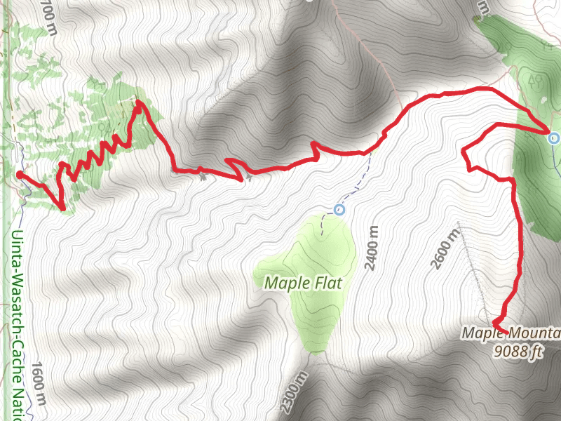 Slide Canyon Trail and Maple Mountain