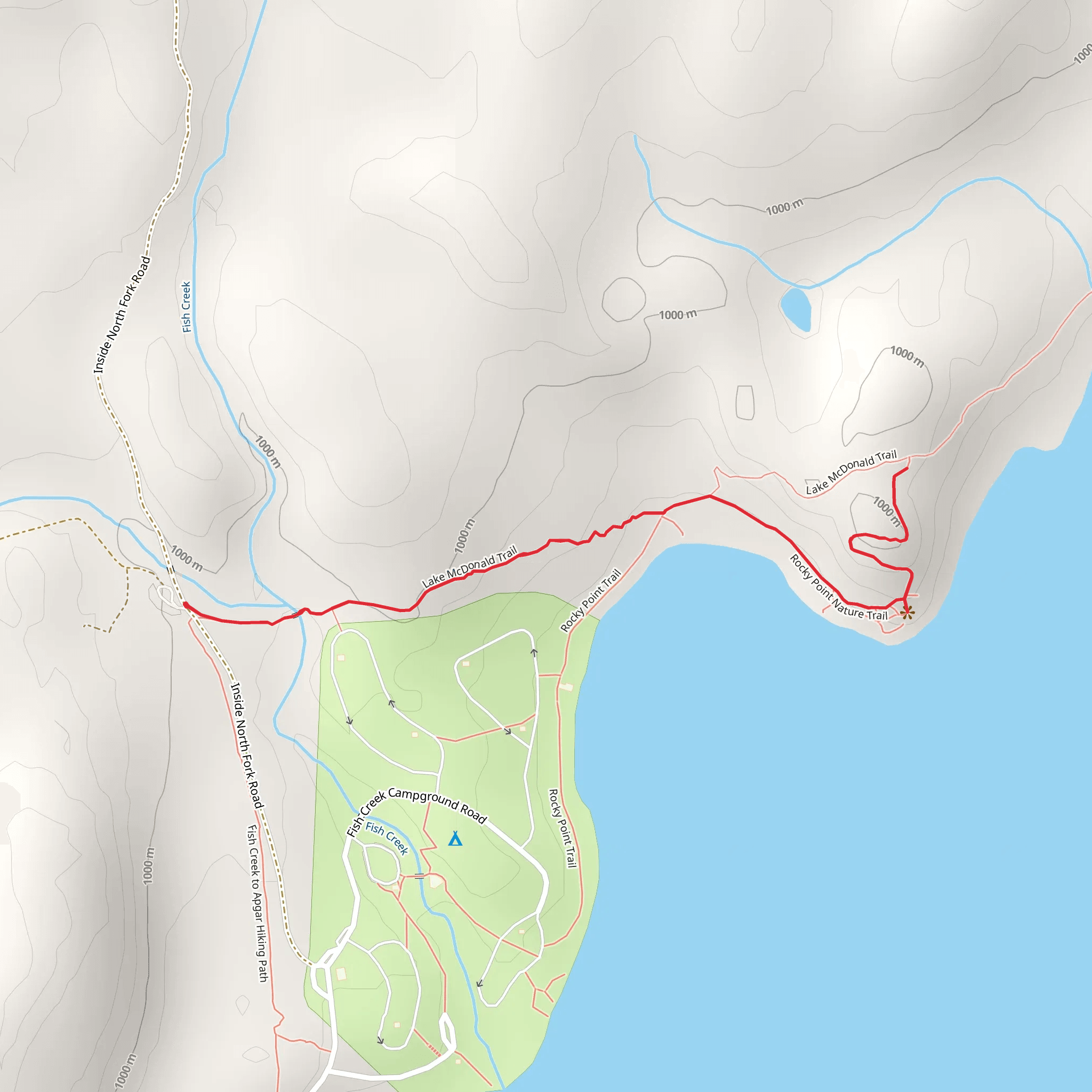 Rocky Point Nature Trail mobile static map