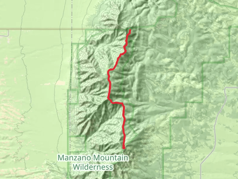 Manzano Crest Trail from Capilla Peak