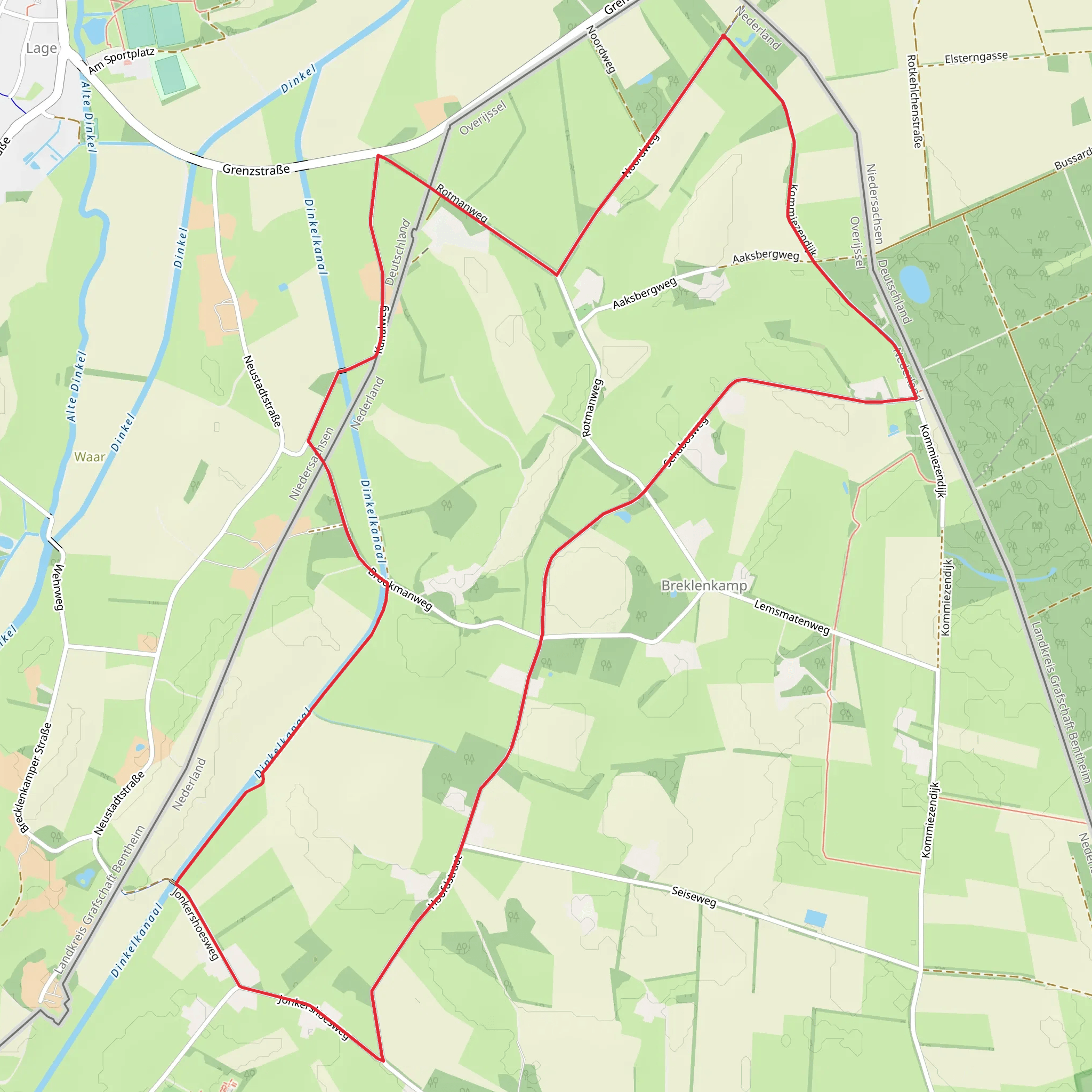Schabos Weg and Hoofdstraat Loop mobile static map