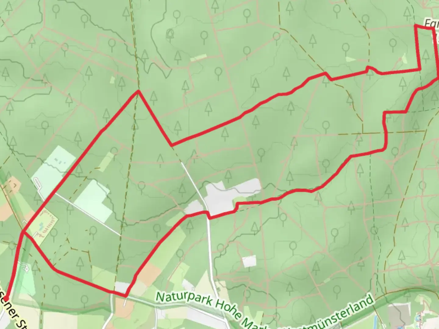 An image depicting the trail Feuerwachturm Farnberg via Hohe Mark Steig and its surrounding area.