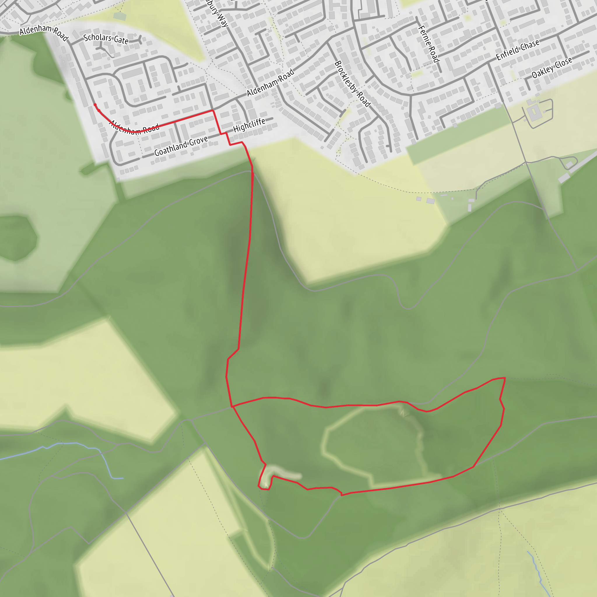 Highcliffe Nab Circular mobile static map