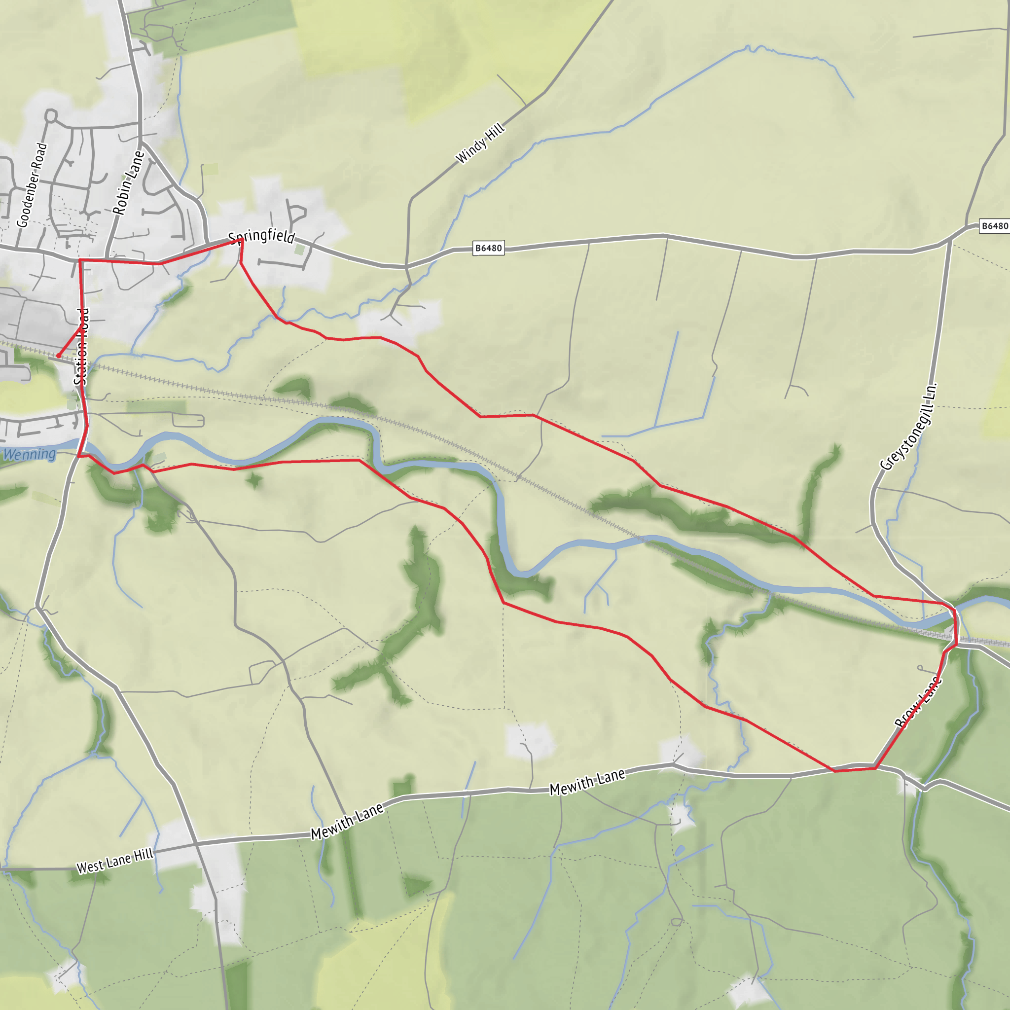 High Bentham Circular mobile static map