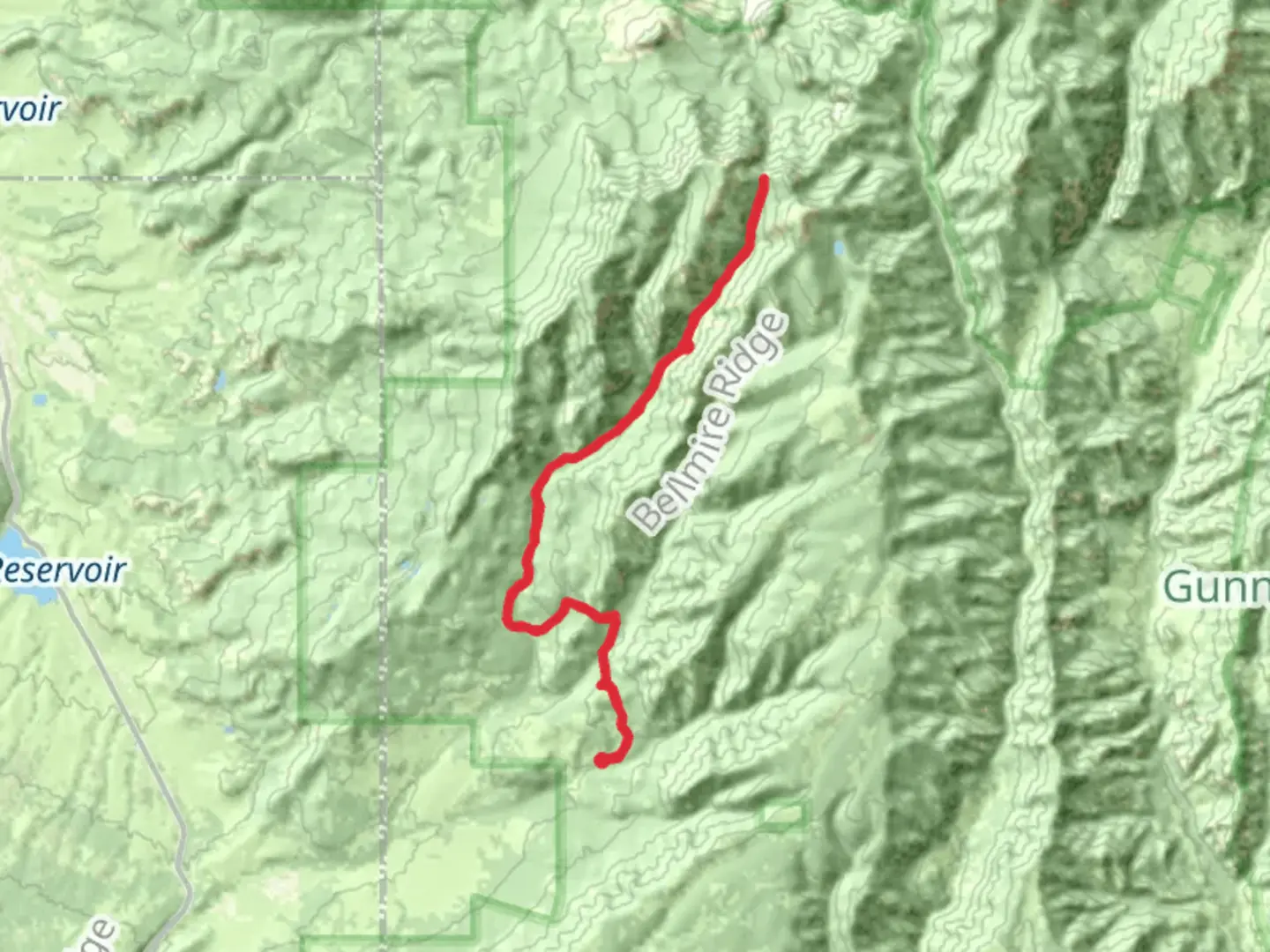 An image depicting the trail West Dyer Trail via Dyer Creek Trail and its surrounding area.