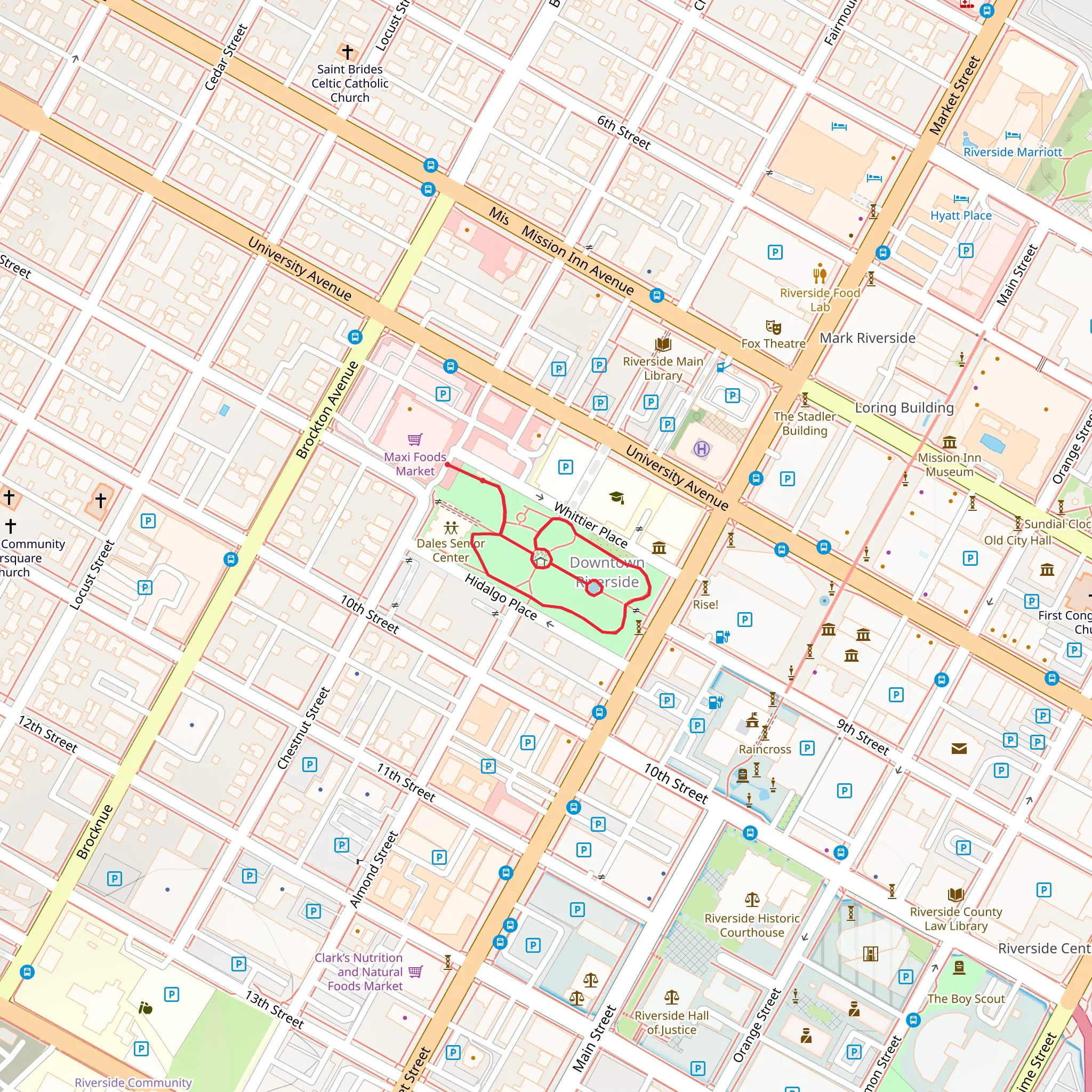 White Park Loop mobile static map