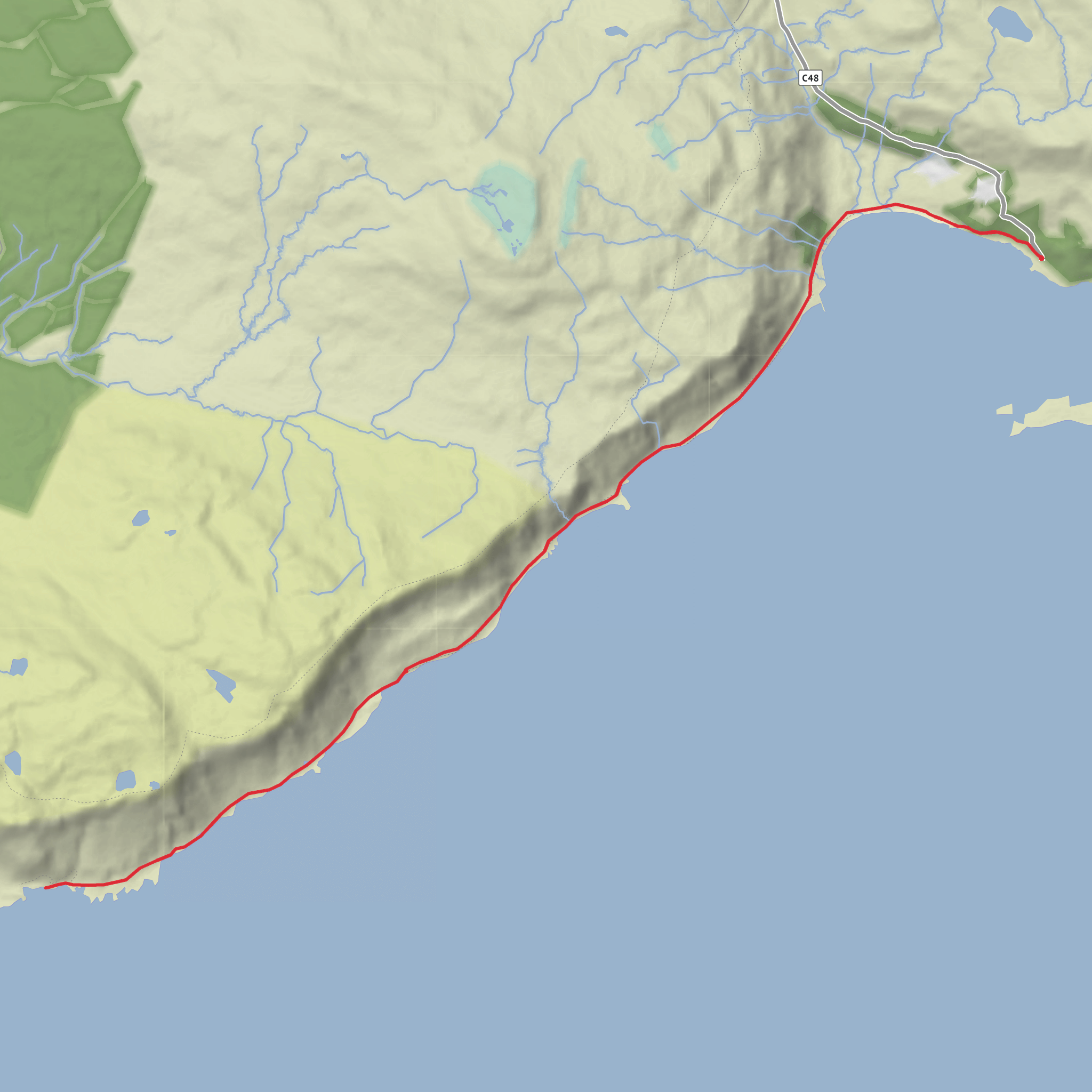Carsaig Arches and Malcolm's Point mobile static map