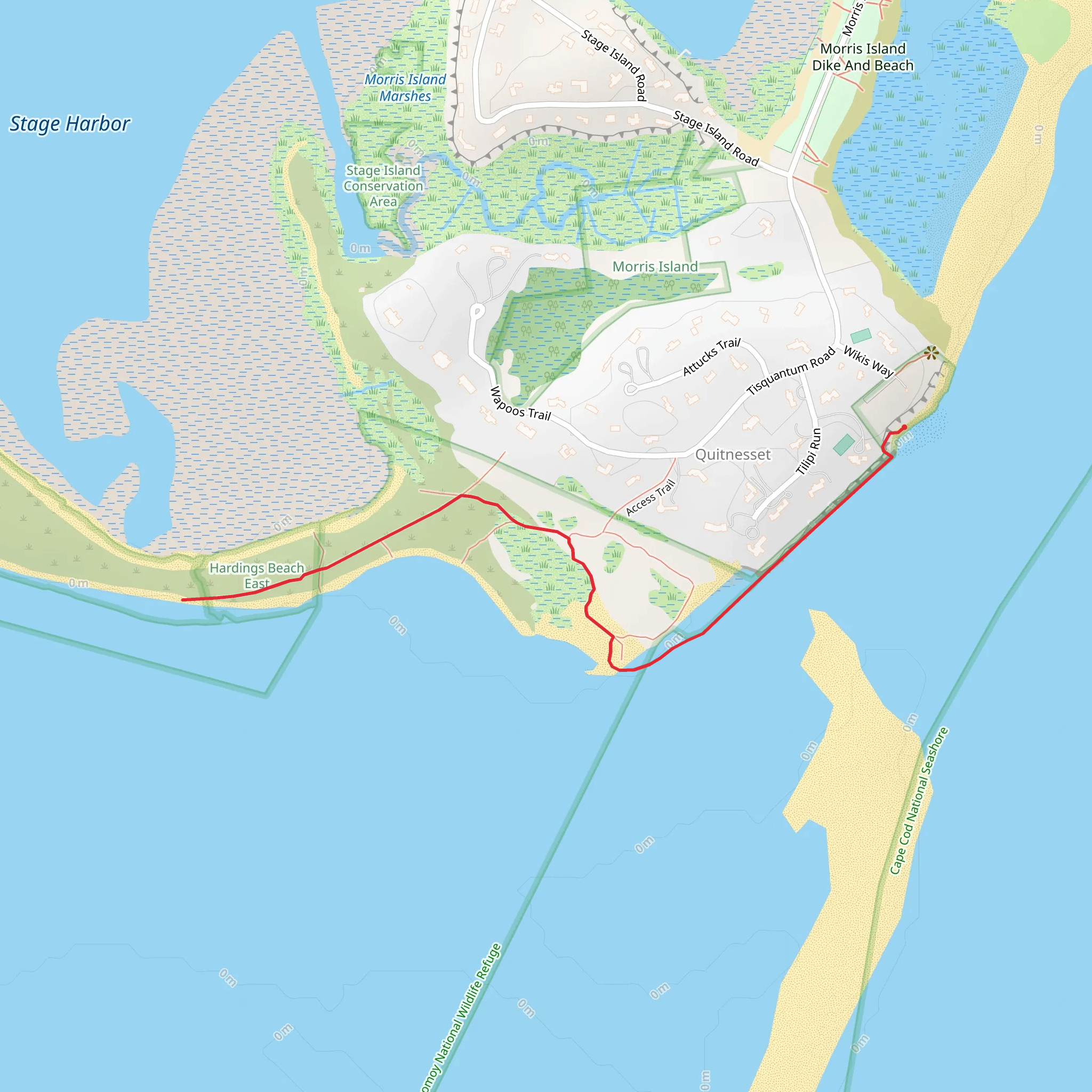 Moris Island - Quitnesset mobile static map