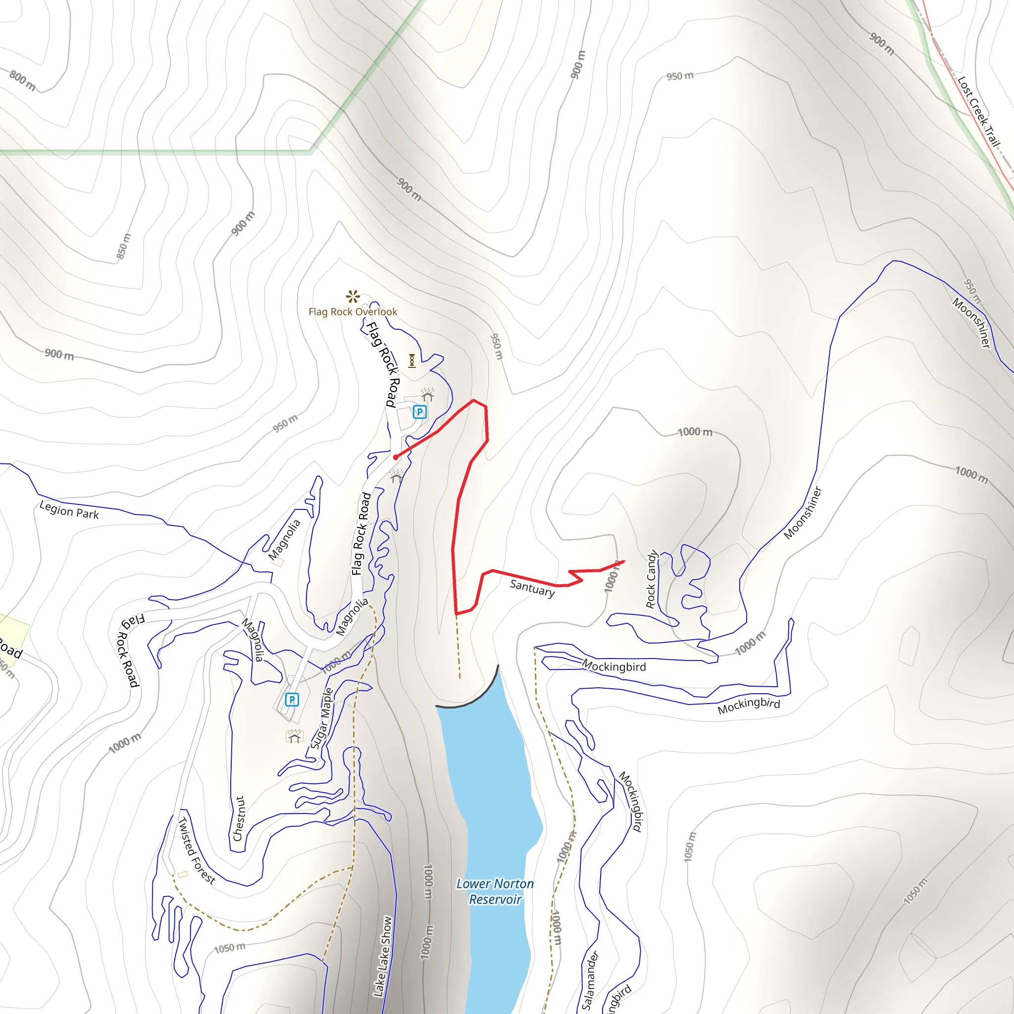 Santuary mobile static map