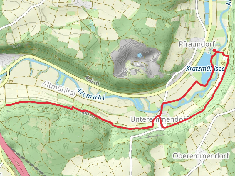 Kratzmühlesee via Kindinger Burgenweg
