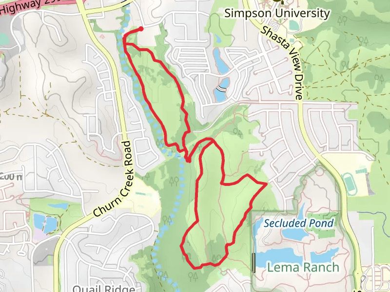 Churn Creek Open Space Loop Trail