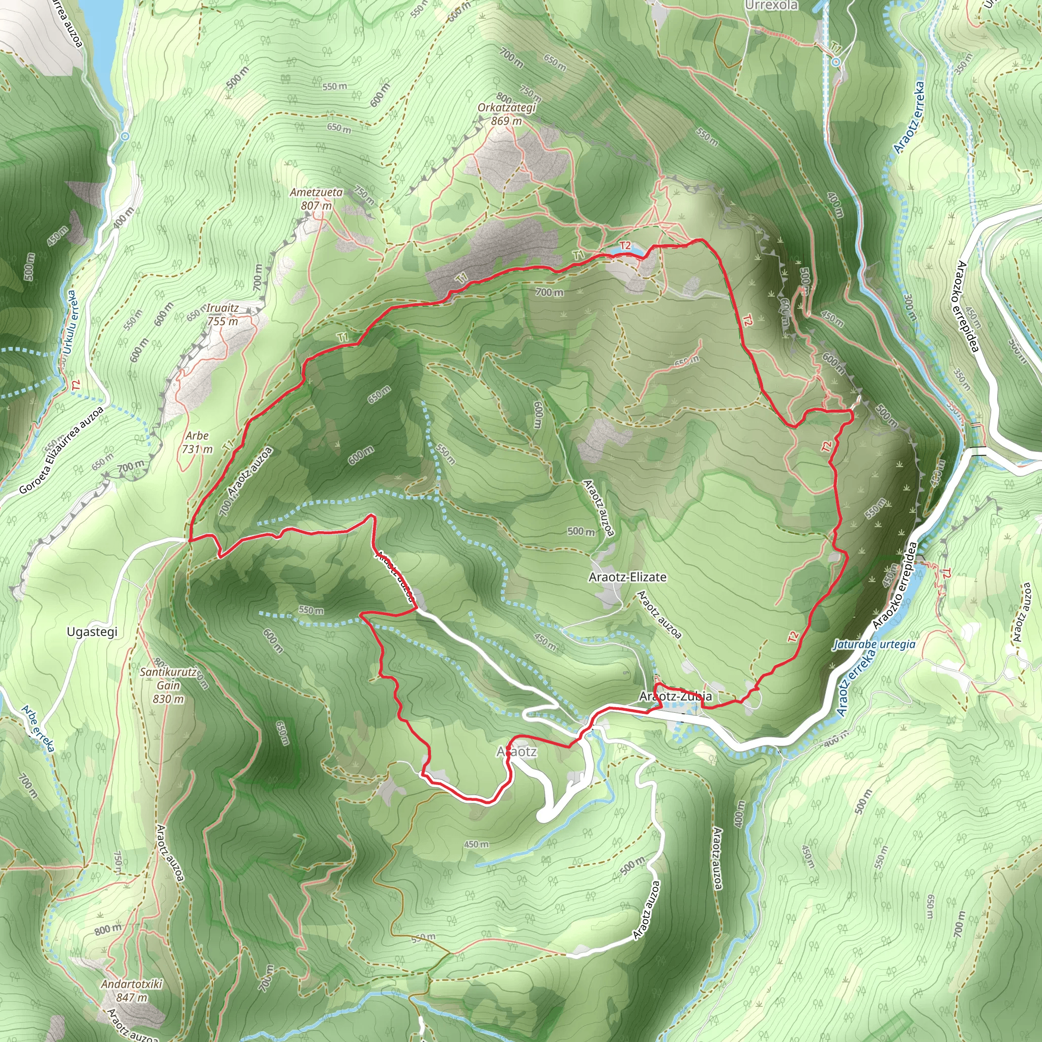 Araotz - Zubia Water Path PR GI 3003 mobile static map