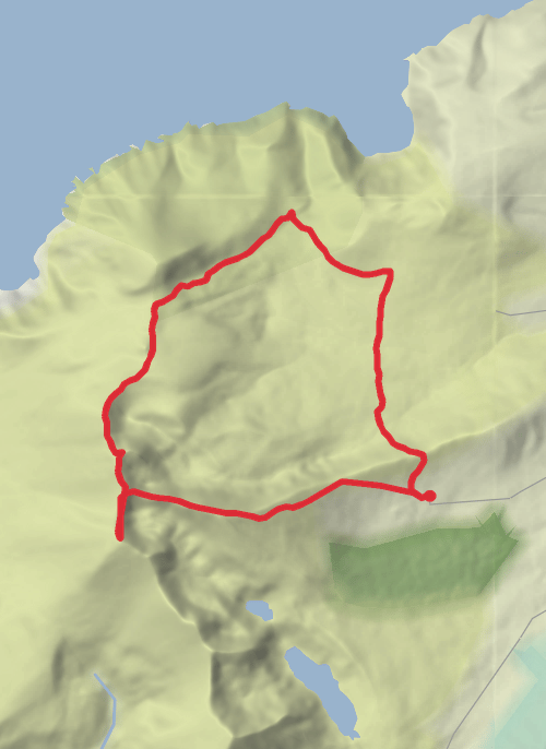  Binn Fhaiche and Mount Brandon Loop to Dingle Way mobile static map
