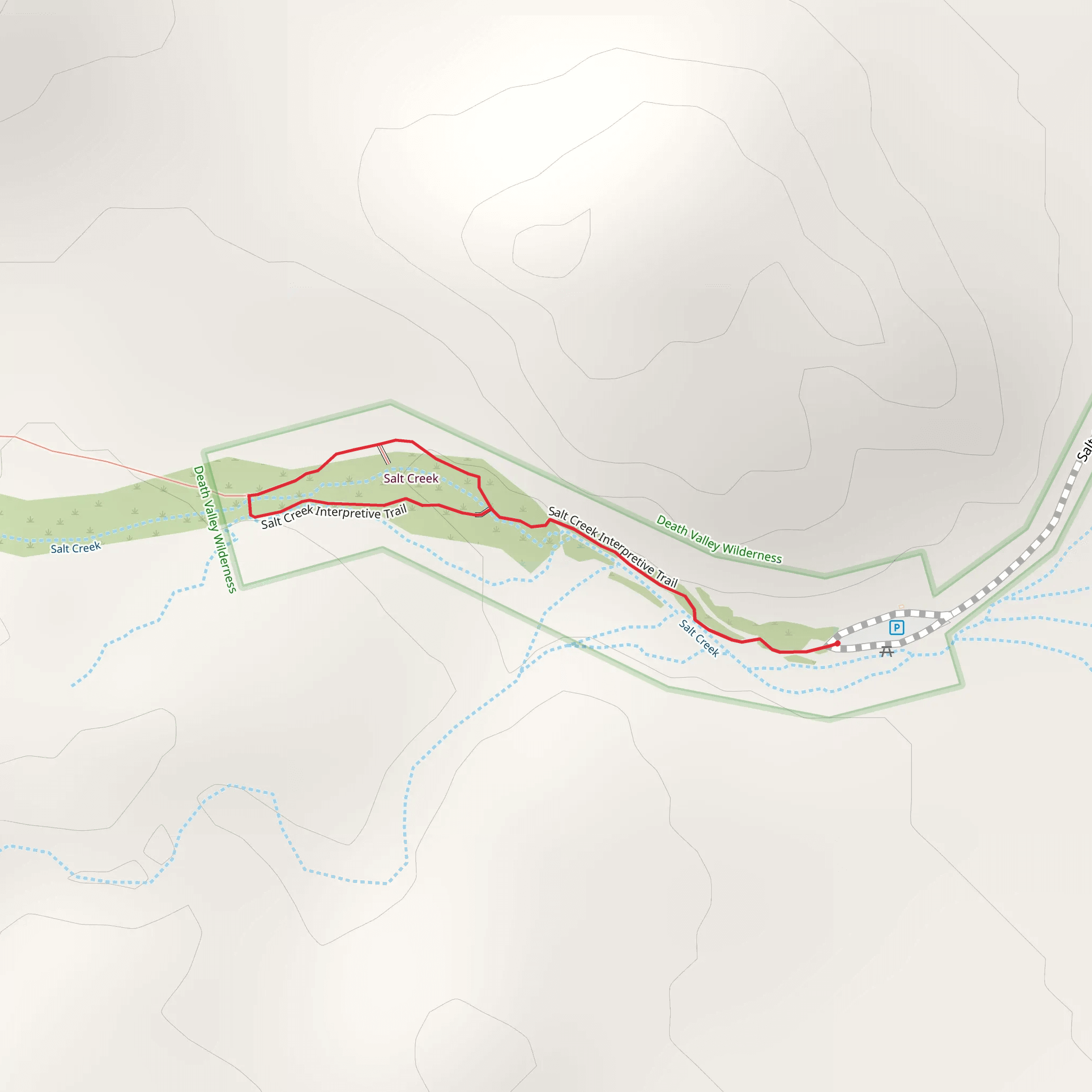 Salt Creek Loop mobile static map