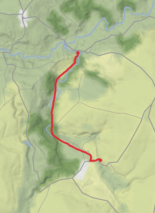 Ryedale Walking Rail Trail Goathland to Grosmont mobile static map