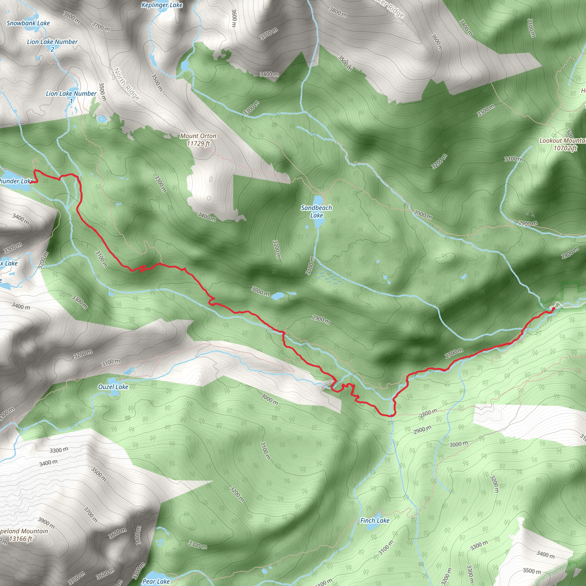 Eagle Lake Trail mobile static map