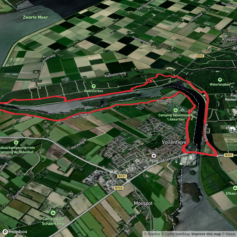 Jachthaven, Kadoelermeer and Vollenhoverkanaal Loop