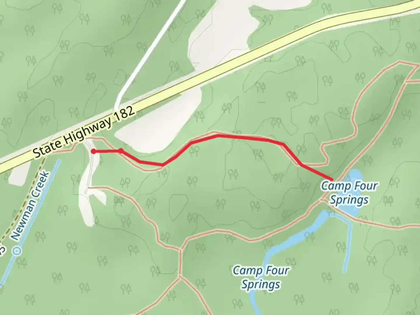 An image depicting the trail Newman Springs Trail and its surrounding area.