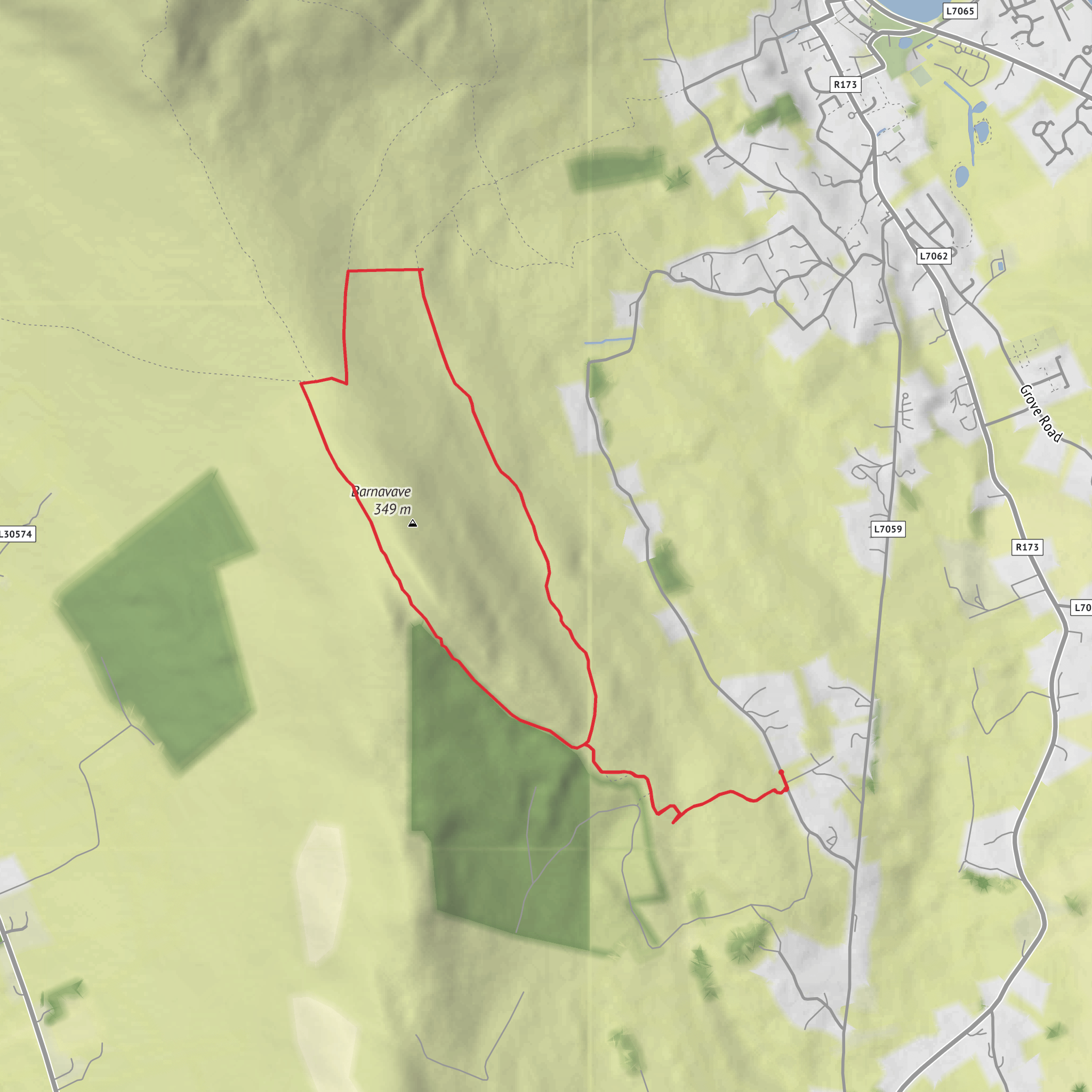 Barnavave - Abandoned Village Route mobile static map